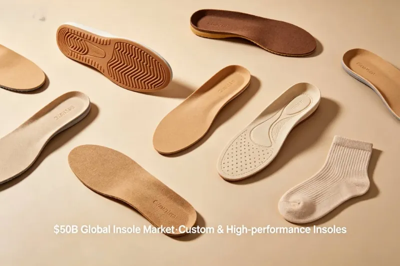 Global Insole Market Hits $50 Billion With Steady Annual Growth
