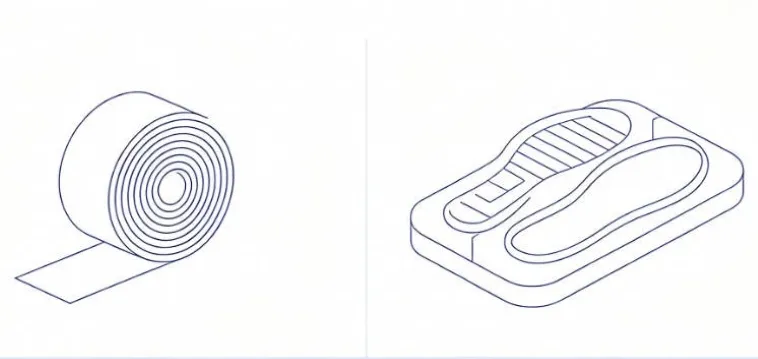 EVA Insoles Production Steps