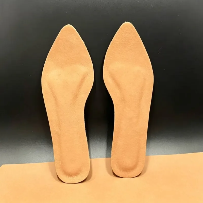 Genuine Cowhide Self-Adhesive Latex Cushion Insoles